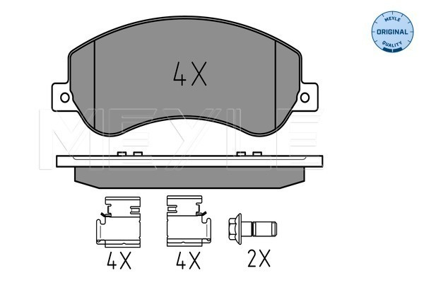 Set placute frana,frana disc punte fata (0252448418 MEYLE) VW