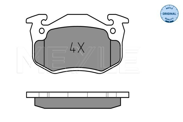 Set placute frana,frana disc punte fata (0252063415 MEYLE) RENAULT