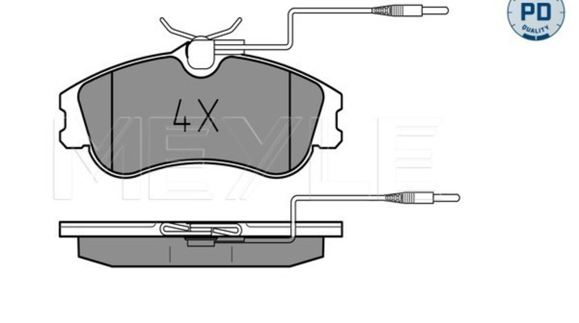 Set placute frana,frana disc punte fata (0252312419PD MEYLE) Citroen,PEUGEOT