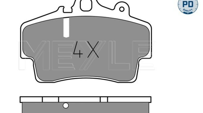 Set placute frana,frana disc punte fata (0252193716PD MEYLE) PORSCHE