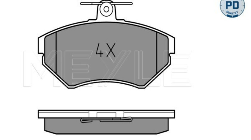 Set placute frana,frana disc punte fata (0252194519PD MEYLE) AUDI,VW