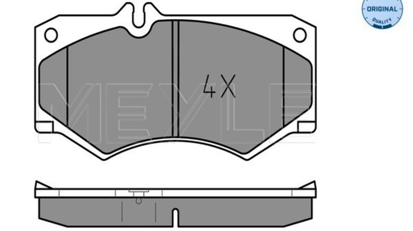 Set placute frana,frana disc punte fata (0252078418 MEYLE) MERCEDES-BENZ,VW