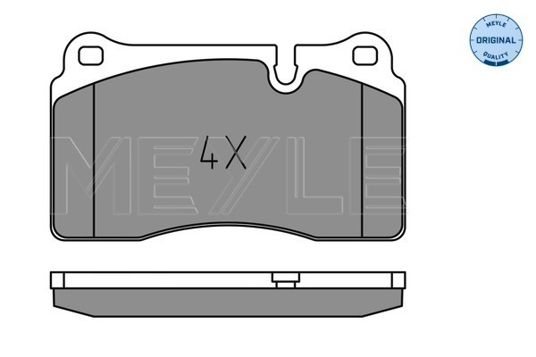 Set placute frana,frana disc punte fata (0252021717 MEYLE) LAND ROVER