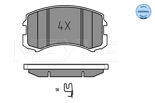 Set placute frana,frana disc punte fata (0252429116 MEYLE) MITSUBISHI