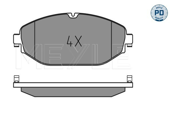 Set placute frana,frana disc punte fata (0252207619PD MEYLE) MERCEDES-BENZ