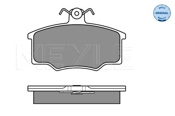 Set placute frana,frana disc punte fata (0252057419 MEYLE) AUDI,VW