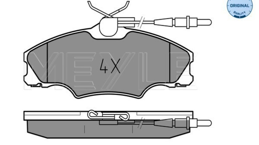 Set placute frana,frana disc punte fata (0252172419W MEYLE) PEUGEOT