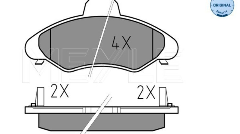 Set placute frana,frana disc punte fata (0252330018W MEYLE) FORD