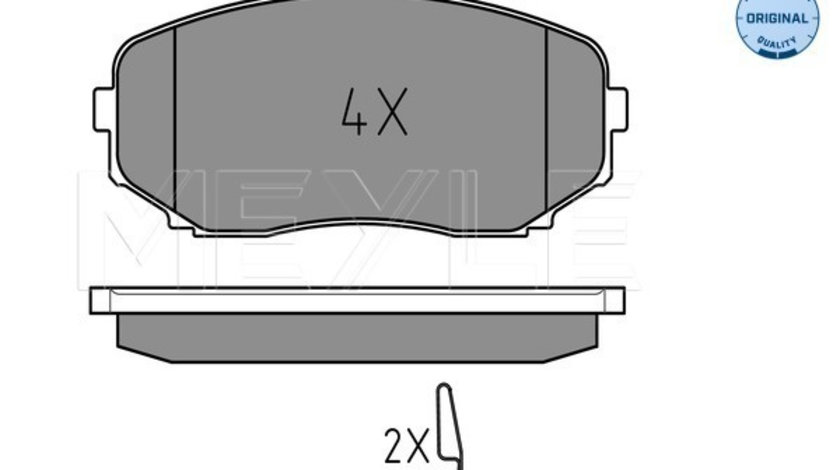 Set placute frana,frana disc punte fata (0252454417W MEYLE) MAZDA,MITSUBISHI