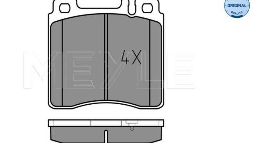 Set placute frana,frana disc punte fata (0252130318 MEYLE) MERCEDES-BENZ