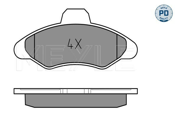 Set placute frana,frana disc punte fata (0252117118PD MEYLE) FORD