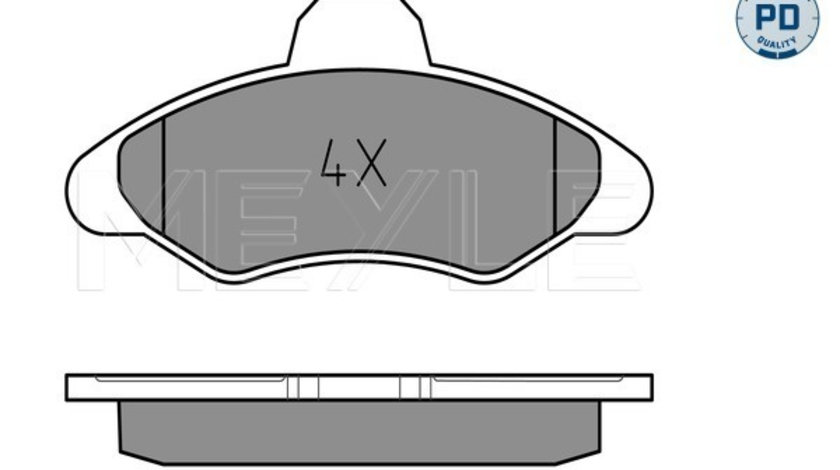 Set placute frana,frana disc punte fata (0252117118PD MEYLE) FORD