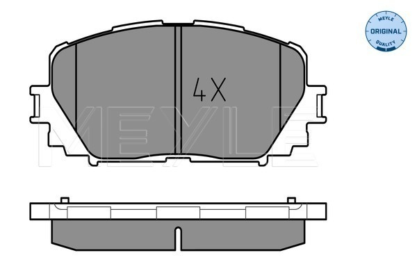 Set placute frana,frana disc punte fata (0252470817 MEYLE) TOYOTA