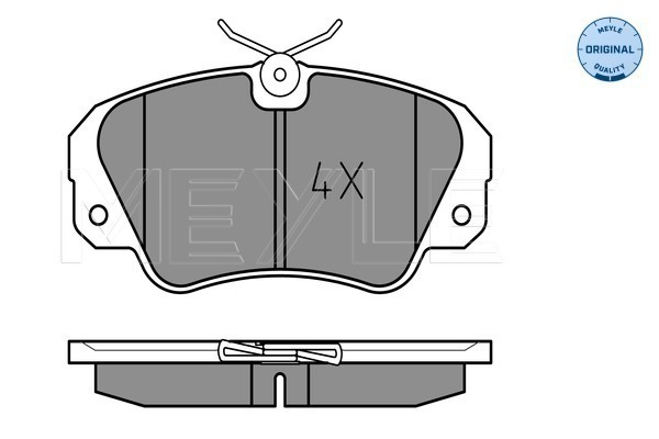 Set placute frana,frana disc punte fata (0252136819 MEYLE) OPEL,VAUXHALL
