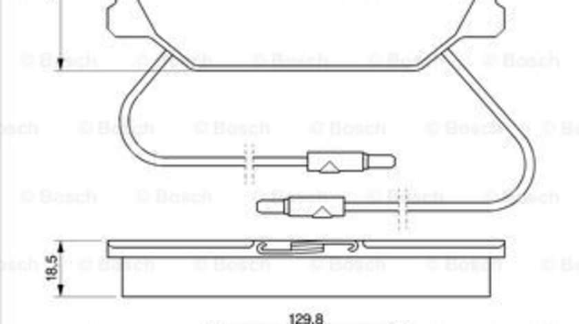 Set placute frana,frana disc punte fata (0986469191 BOSCH) RENAULT