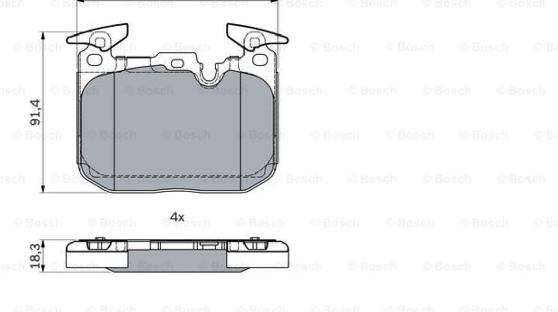 Set placute frana,frana disc punte fata (0986494947 BOSCH) BMW