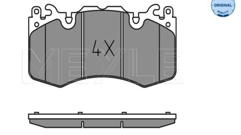 Set placute frana,frana disc punte fata (0252465916 MEYLE) LAND ROVER