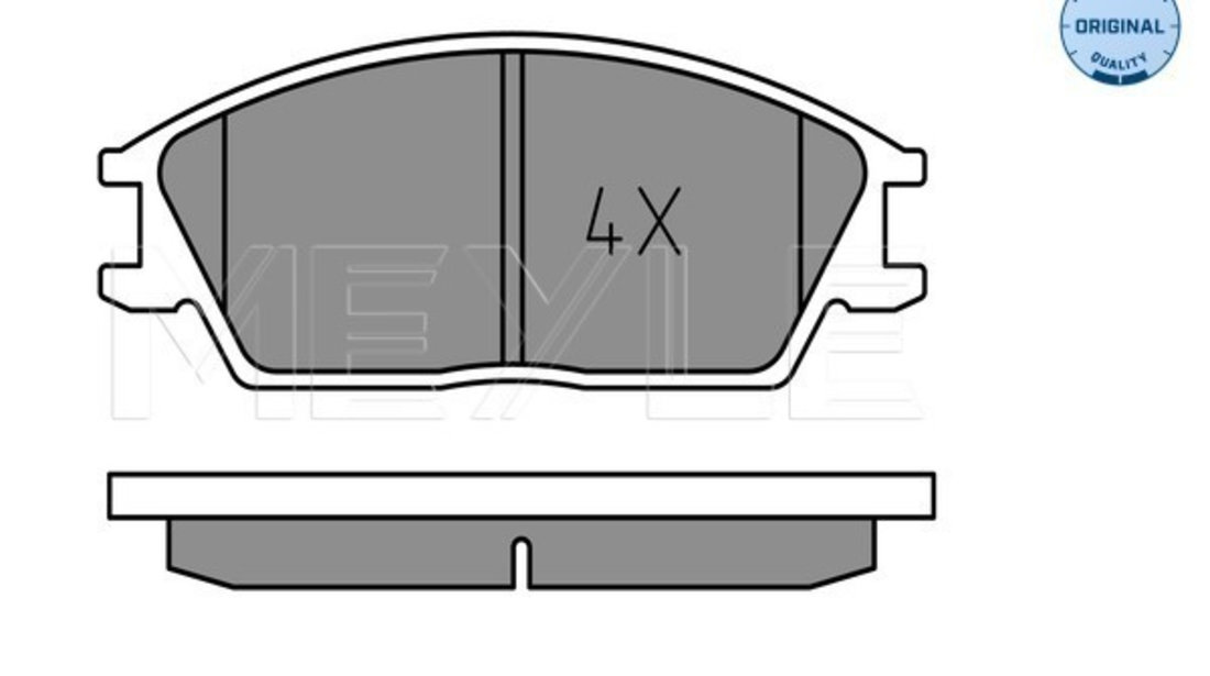 Set placute frana,frana disc punte fata (0252101214 MEYLE) HONDA,HYUNDAI