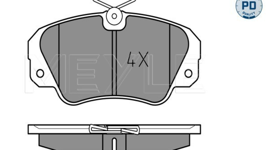 Set placute frana,frana disc punte fata (0252136819PD MEYLE) OPEL,VAUXHALL