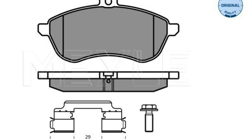 Set placute frana,frana disc punte fata (0252430620K2 MEYLE) MERCEDES-BENZ