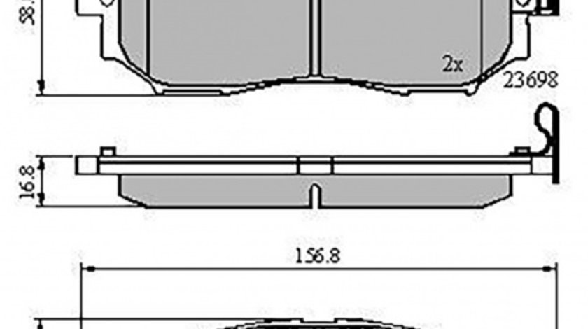 Set placute frana,frana disc punte fata (VKBP80166A SKF) INFINITI,NISSAN,RENAULT