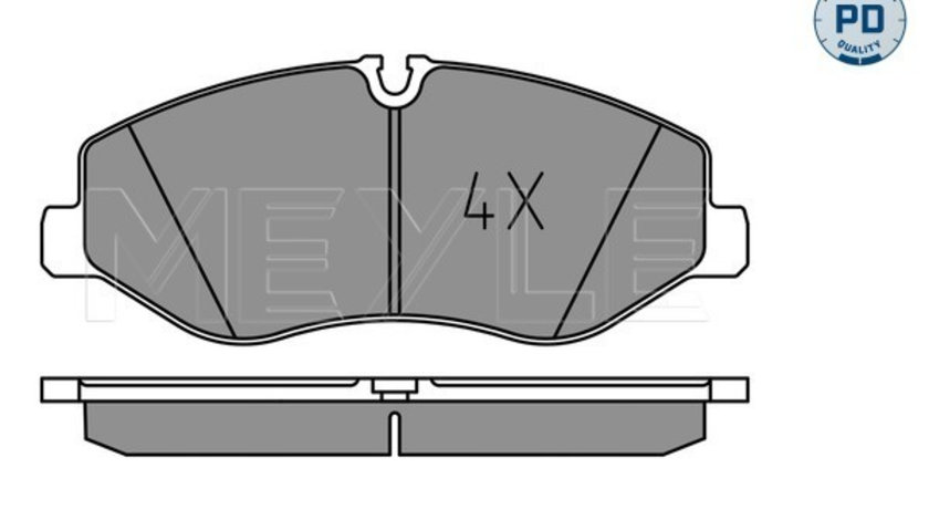 Set placute frana,frana disc punte fata (0252206221PD MEYLE) MERCEDES-BENZ