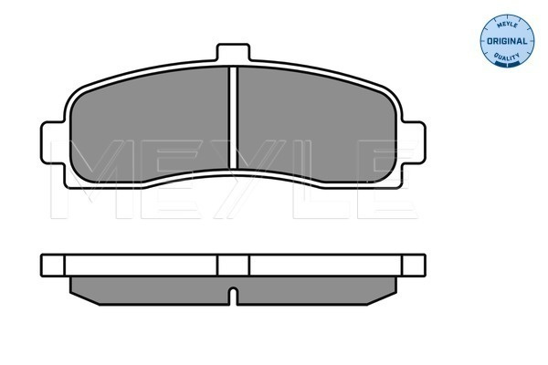 Set placute frana,frana disc punte fata (0252162615 MEYLE) NISSAN
