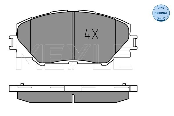 Set placute frana,frana disc punte fata (0252433717 MEYLE) TOYOTA