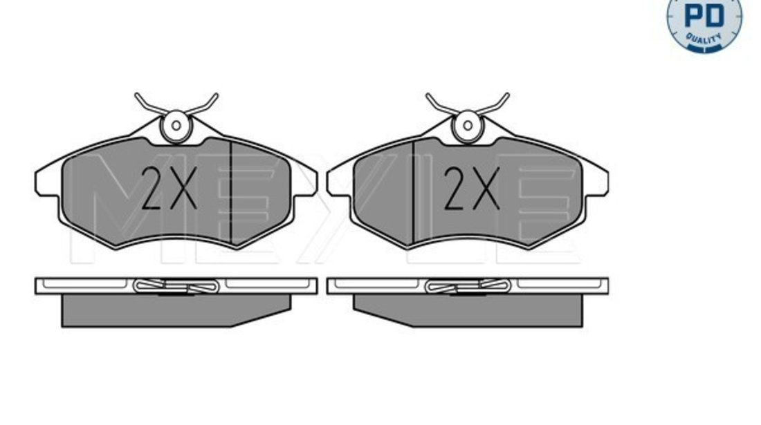 Set placute frana,frana disc punte fata (0252340719PD MEYLE) Citroen