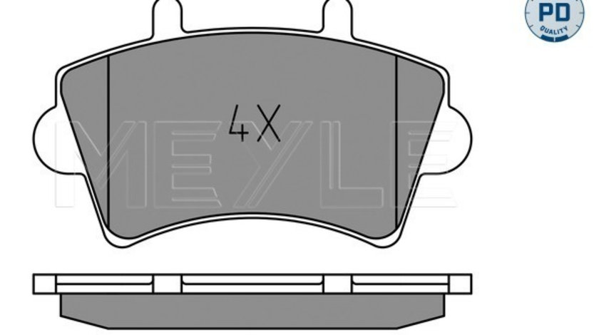 Set placute frana,frana disc punte fata (0252361318PD MEYLE) NISSAN,OPEL,RENAULT,VAUXHALL