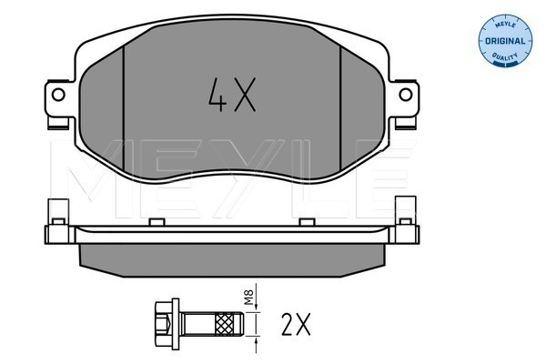 Set placute frana,frana disc punte fata (0252261019 MEYLE) RENAULT