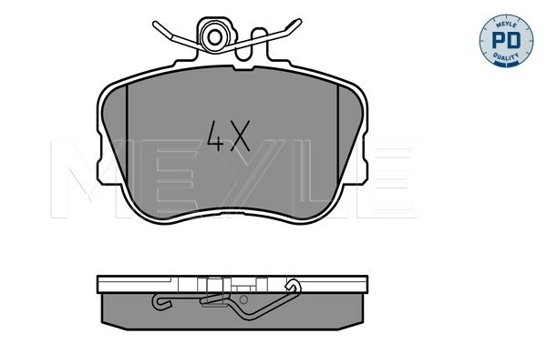 Set placute frana,frana disc punte fata (0252143920PD MEYLE) MERCEDES-BENZ