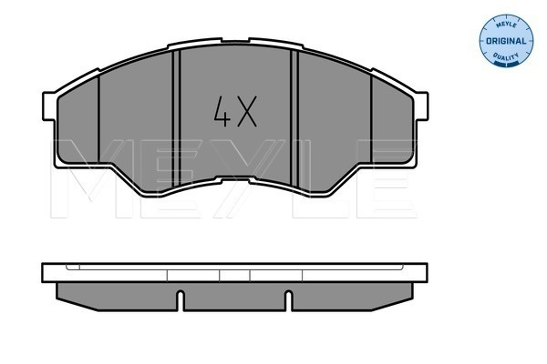 Set placute frana,frana disc punte fata (0252456716 MEYLE) TOYOTA