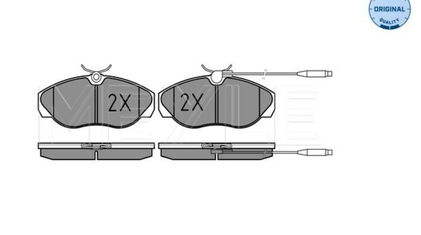 Set placute frana,frana disc punte fata (0252179719W MEYLE) Citroen,FIAT,PEUGEOT