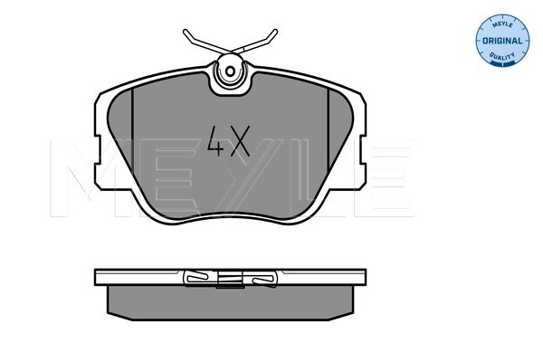 Set placute frana,frana disc punte fata (0252094119 MEYLE) MERCEDES-BENZ