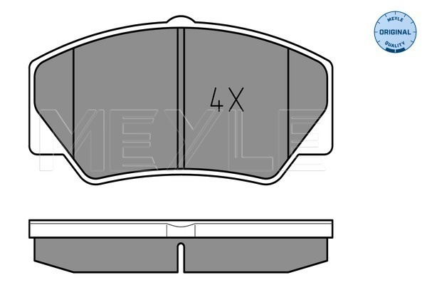 Set placute frana,frana disc punte fata (0252114117 MEYLE) FORD