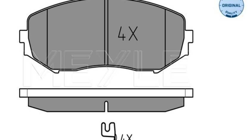 Set placute frana,frana disc punte fata (0252434617W MEYLE) SUZUKI