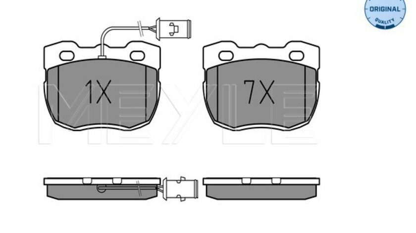 Set placute frana,frana disc punte fata (0252145918W MEYLE) LAND ROVER