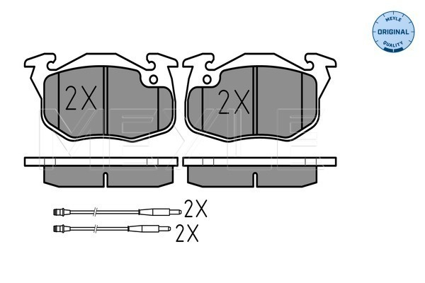 Set placute frana,frana disc punte fata (0252090618W MEYLE) Citroen,PEUGEOT