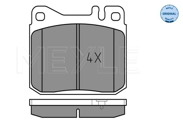 Set placute frana,frana disc punte fata (0252039215 MEYLE) MERCEDES-BENZ