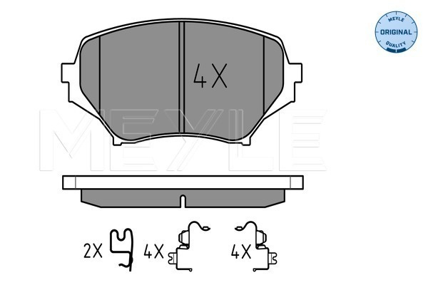 Set placute frana,frana disc punte fata (0252429714W MEYLE) MAZDA