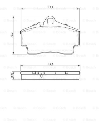 Set placute frana,frana disc punte fata (0986424569 BOSCH)