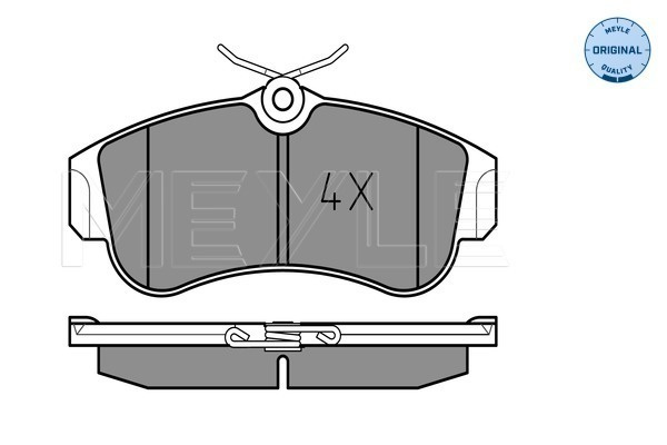 Set placute frana,frana disc punte fata (0252154617 MEYLE) NISSAN
