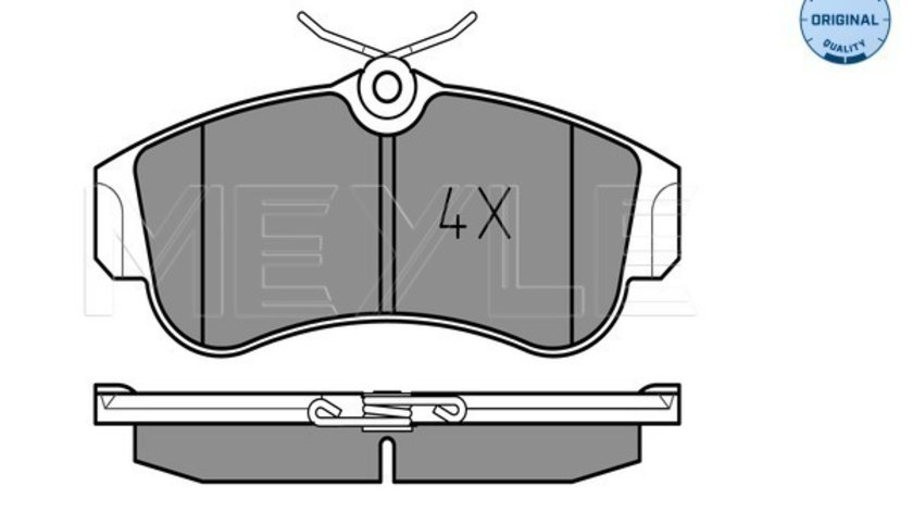 Set placute frana,frana disc punte fata (0252154617 MEYLE) NISSAN