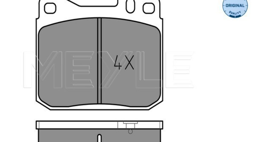 Set placute frana,frana disc punte fata (0252034117 MEYLE) MERCEDES-BENZ