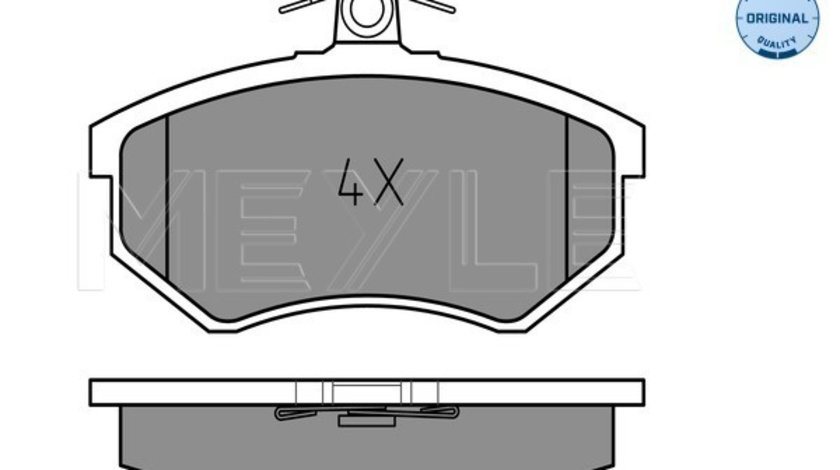 Set placute frana,frana disc punte fata (0252066919 MEYLE) AUDI,SEAT,VW