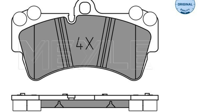 Set placute frana,frana disc punte fata (0252369317 MEYLE) AUDI,PORSCHE,VW