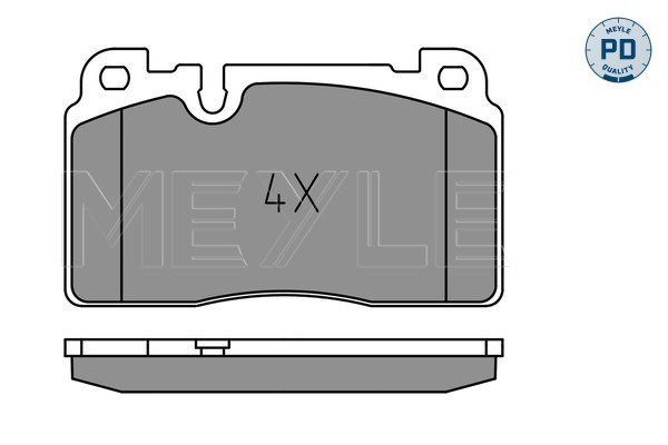 Set placute frana,frana disc punte fata (0252564317PD MEYLE) AUDI,PORSCHE