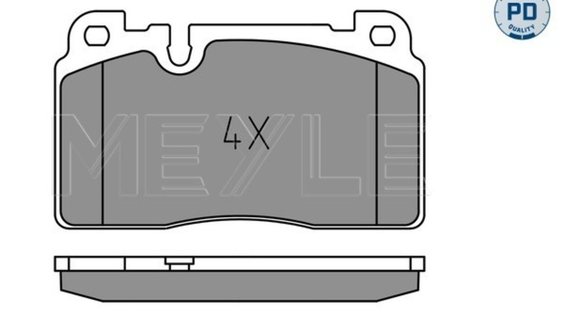 Set placute frana,frana disc punte fata (0252564317PD MEYLE) AUDI,PORSCHE