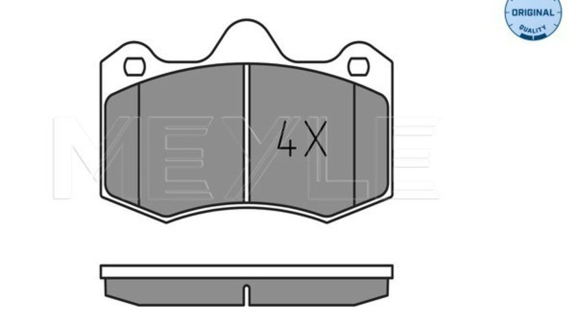 Set placute frana,frana disc punte fata (0252497417 MEYLE) SEAT